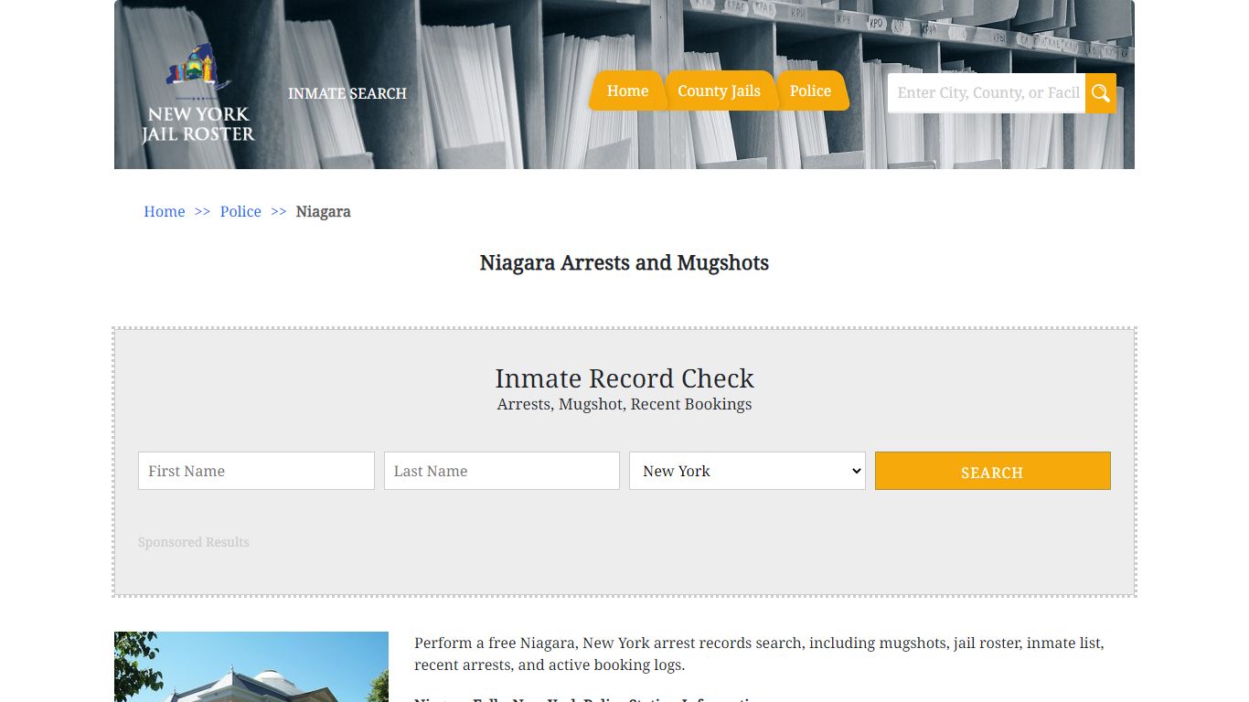 Niagara Arrests and Mugshots | Jail Roster Search